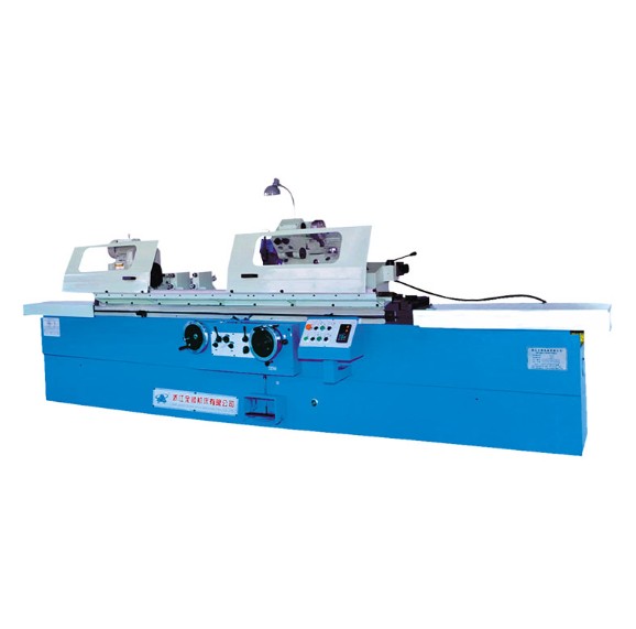 Which operations of the universal cylindrical grinding machine are achieved through hydraulic drive?